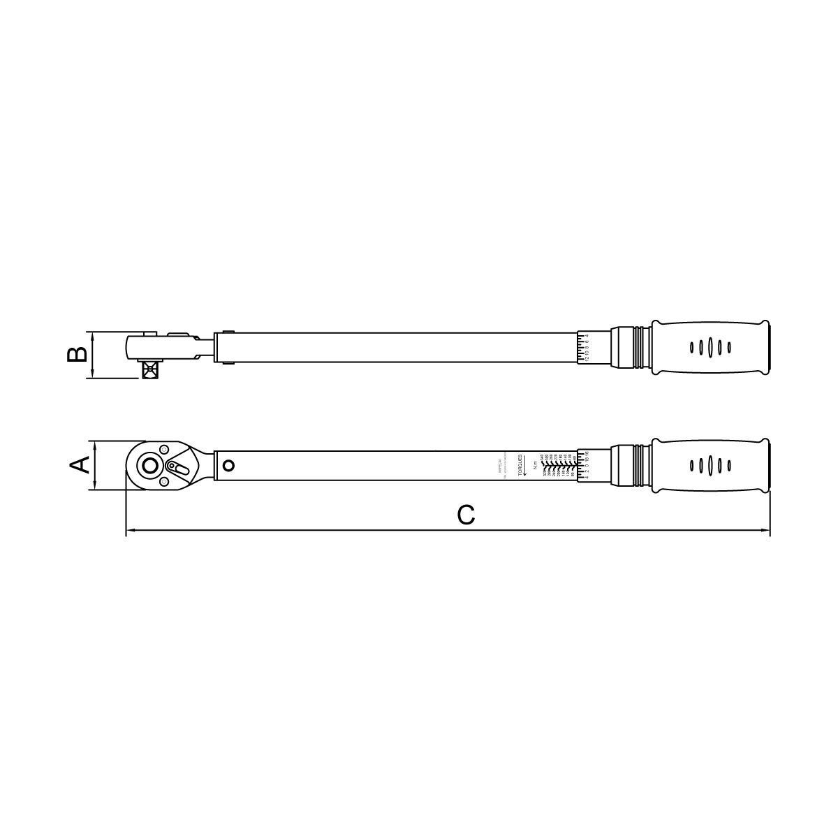 Torquímetro de Estalo Encaixe 3/4″ 200-1000 N.m Tramontina PRO Torquímetro de Estalo Encaixe 3/4″ 200-1000 N.m Tramontina PRO
