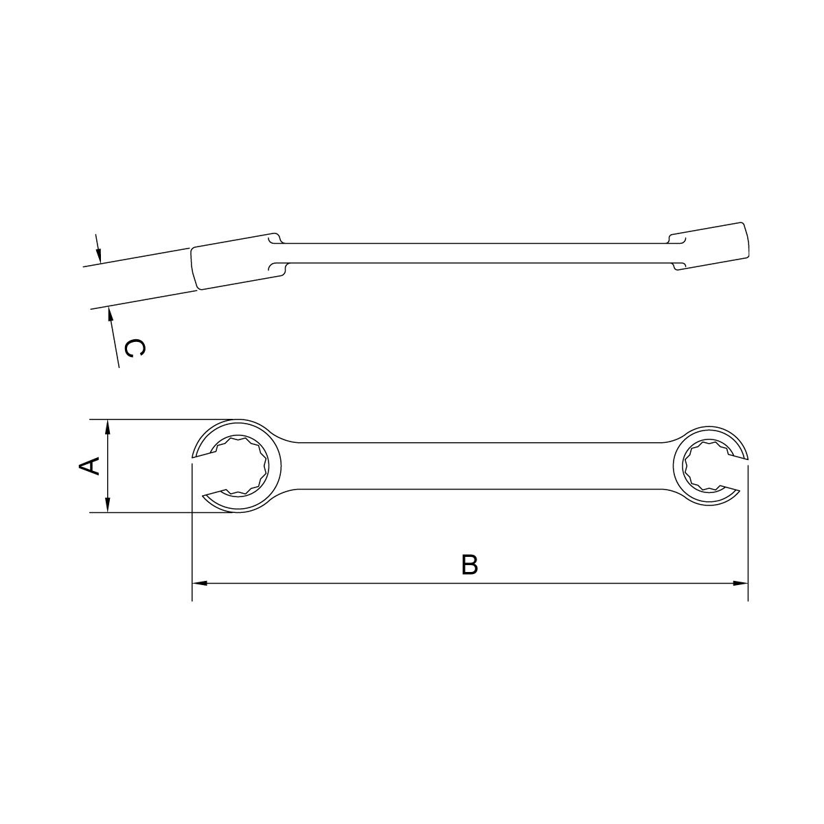 Chave Poligonal Aberta 10×11 mm Tramontina PRO